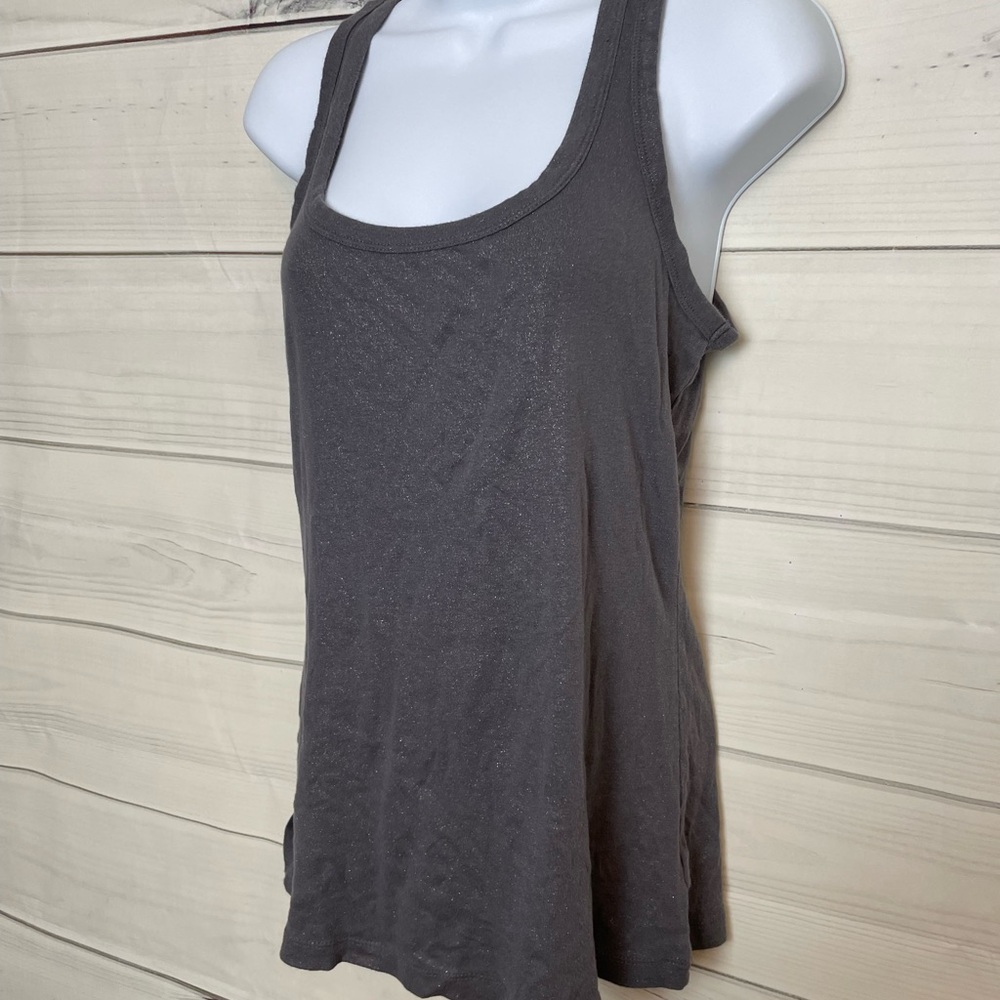 Old Navy Gray metallic shimmer tank top